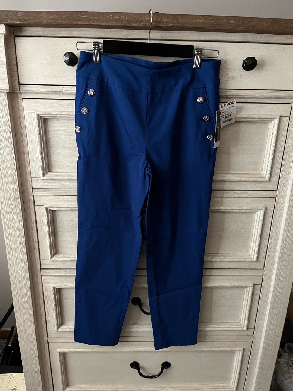 Counterparts Royal Blue Sailor-Button Ankle Pants